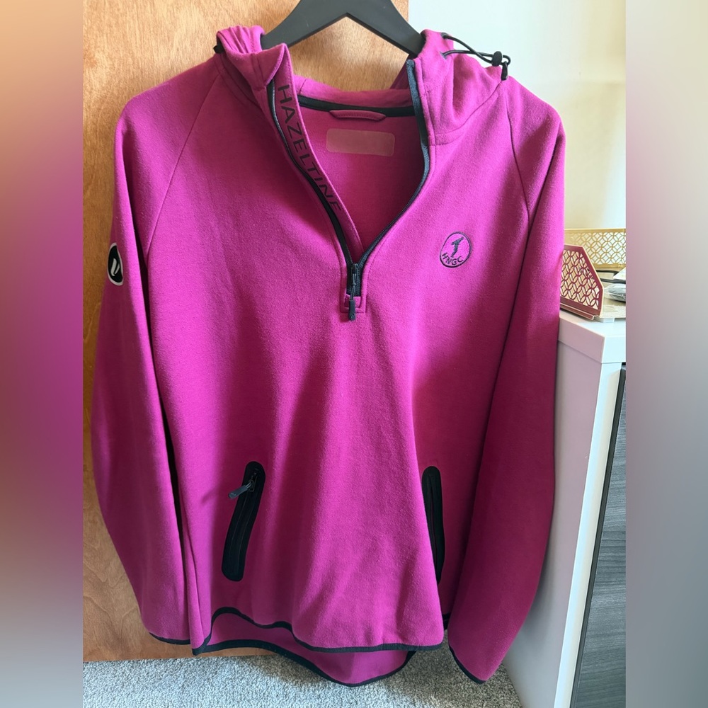 Magenta Half-Zip Hazeltine Hoodie